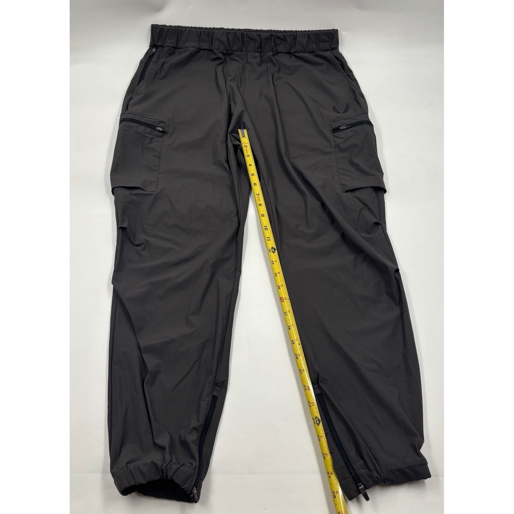 ASRV Men's XL DSG -0656 Nylon Technical Cargo Training Grey Zipper Joggers Pants - Picture 6 of 8